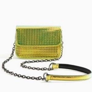 Yellow Hologram clutch/crossbody bag